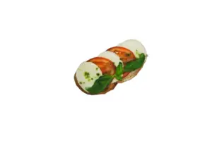 Chlebíček caprese – Jídelna Krumlov