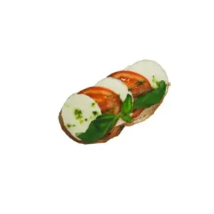 Chlebíček caprese – Jídelna Krumlov
