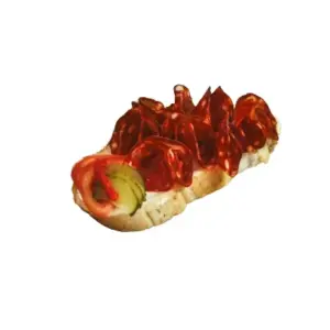 Chlebíček chorizo – Jídelna Krumlov