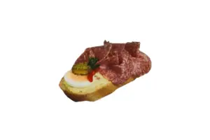 Chlebíček herkules na salátě – Jídelna Krumlov